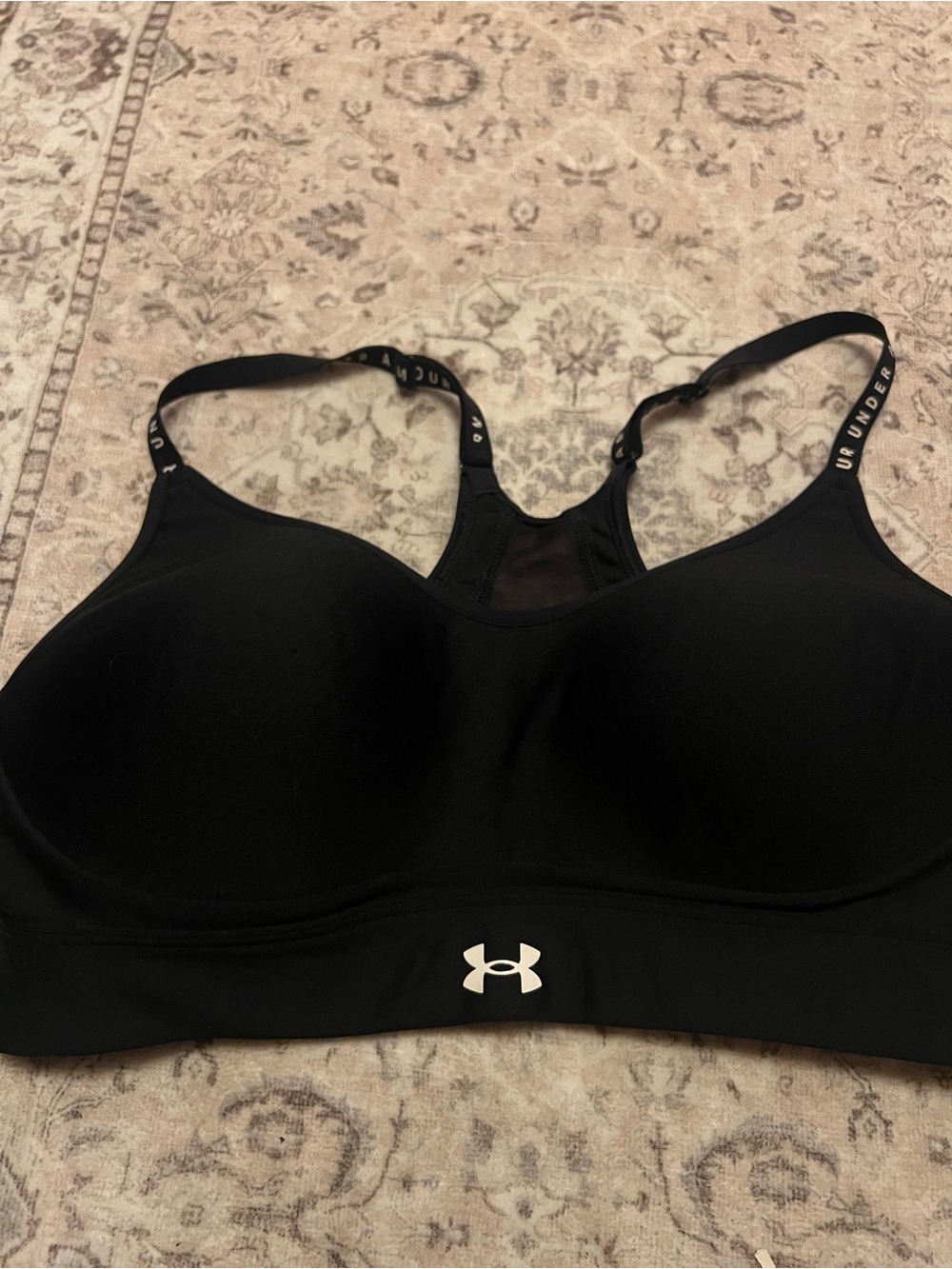 Under Armour Black Seamless Medium-Impact Sports Bra